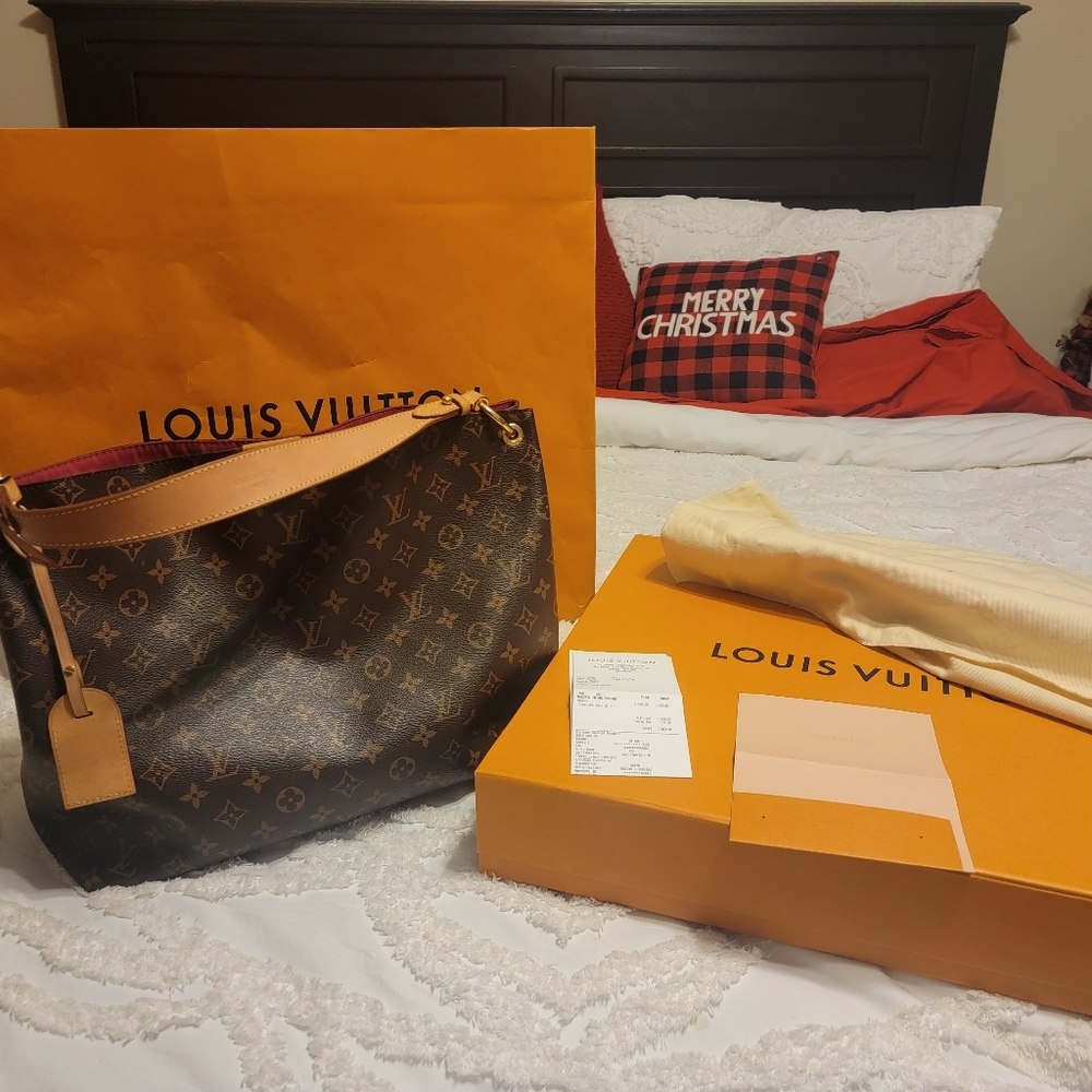 COPY - Authentic Louis Vuitton Graceful MM in Peony Receipt, box, bag, & dust b…
